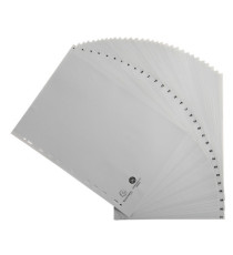 Intercalare numerico - 31 tasti - A4 - PPL riciclato - grigio - Exacompta