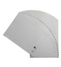 Intercalare numerico - 31 tasti - A4 - PPL riciclato - grigio - Exacompta