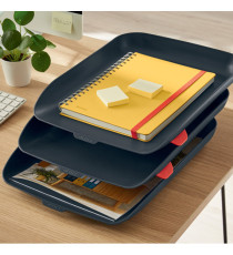 Kit tripla vaschetta portacorrispondenza Cosy - grigio - Leitz Kit tripla vaschetta portacorrispondenza Cosy - grigio - Leitz