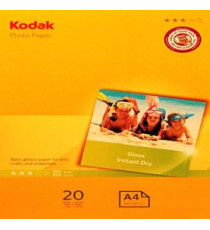 Kodak - Carta Fotografica Photo Gloss - A4 - 180 gr - 20 fogli - 5740-512 Kodak - Carta Fotografica Photo Gloss - A4 - 180 gr - 20 fogli - 5740-512