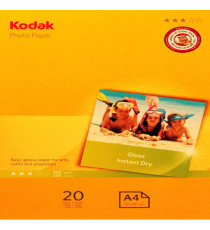 Kodak - Carta Fotografica Photo Gloss - A4 - 180 gr - 20 fogli - 5740-512 Kodak - Carta Fotografica Photo Gloss - A4 - 180 gr - 20 fogli - 5740-512