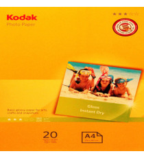 Kodak - Carta Fotografica Photo Gloss - A4 - 180 gr - 20 fogli - 5740-512 Kodak - Carta Fotografica Photo Gloss - A4 - 180 gr - 20 fogli - 5740-512