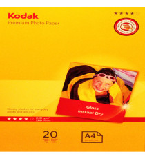 Kodak - Carta Fotografica Ultra Premium Gloss - A4 - 240 gr - 20 fogli - 5740-093 Kodak - Carta Fotografica Ultra Premium Gloss - A4 - 240 gr - 20 fogli - 5740-093