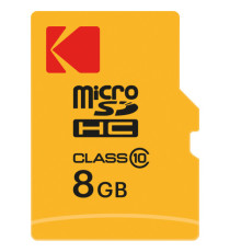 Kodak - Micro SDHC Class 10 Extra - EKMSDM8GHC10CK - 8 GB Kodak - Micro SDHC Class 10 Extra - EKMSDM8GHC10CK - 8 GB