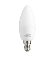 Lampada - Led - candela - 5,5W - E14 - 6000K - luce bianca fredda - MKC Lampada - Led - candela - 5,5W - E14 - 6000K - luce bianca fredda - MKC