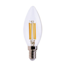 Lampada - Led - candela - 6W - E14 - 3000K - luce bianca calda - MKC