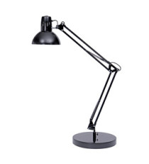 Lampada da tavolo Architect - a fluorescenza - 42 x 39 cm - base diametro 20 cm - 11W - nero - Alba Lampada da tavolo Architect - a fluorescenza - 42 x 39 cm - base diametro 20 cm - 11W - nero - Alba