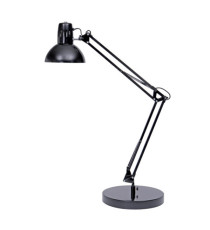 Lampada da tavolo Architect - a fluorescenza - 42 x 39 cm - base diametro 20 cm - 11W - nero - Alba Lampada da tavolo Architect - a fluorescenza - 42 x 39 cm - base diametro 20 cm - 11W - nero - Alba