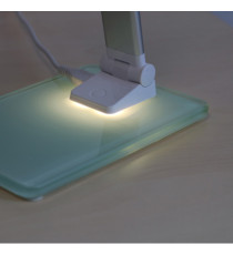 Lampada da tavolo Popy - a led - 6 W - alluminio/vetro - Unilux