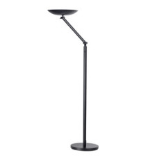 Lampada da terra articolata Varialux - a led - base diametro 34 cm - H 160/180 cm - 23 W - nero - Unilux Lampada da terra articolata Varialux - a led - base diametro 34 cm - H 160/180 cm - 23 W - nero - Unilux