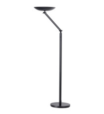 Lampada da terra articolata Varialux - a led - base diametro 34 cm - H 160/180 cm - 23 W - nero - Unilux Lampada da terra articolata Varialux - a led - base diametro 34 cm - H 160/180 cm - 23 W - nero - Unilux