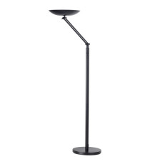 Lampada da terra articolata Varialux - a led - base diametro 34 cm - H 160/180 cm - 23 W - nero - Unilux