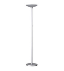 Lampada da terra Varialux - a led - base diametro 34 cm - H 180 cm - 23 W - grigio metal - Unilux