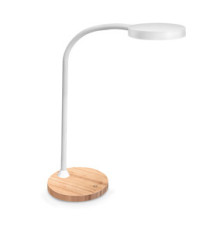 Lampada Flex Desk - a led - con base in legno - bianco - Cep Lampada Flex Desk - a led - con base in legno - bianco - Cep