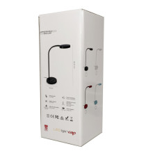 Lampada Flex Desk - a led - con base in legno - bianco - Cep