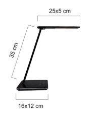 Lampada Linka - a led - 6,4 W - nero - Unilux Lampada Linka - a led - 6,4 W - nero - Unilux