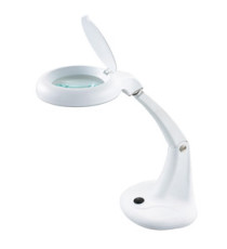 Lampada MiniZoom - a led - con lente di ingrandimento - 5,9 W - bianco - Unilux Lampada MiniZoom - a led - con lente di ingrandimento - 5,9 W - bianco - Unilux