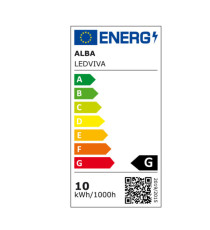 Lampada Viva - a led - 10 W - grigio antracite - Alba Lampada Viva - a led - 10 W - grigio antracite - Alba