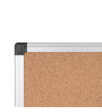 Lavagna - 90 x120 cm - superficie in sughero - cornice in alluminio - Starline