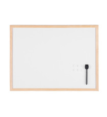 Lavagna bianca magnetica - 45 x 60 cm - cornice legno - bianco - Starline Lavagna bianca magnetica - 45 x 60 cm - cornice legno - bianco - Starline