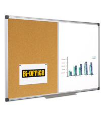 Lavagna combinata - 90 x 120 cm - bianco/sughero - Bi-Office