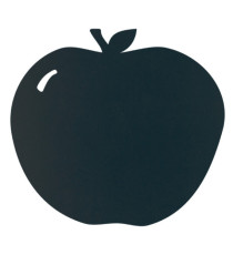 Lavagna da parete silhouette - 31,6 x 29,1 cm - forma mela - nero - Securit