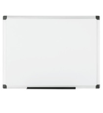 Lavagna magnetica - 100 x 200 cm - superficie in acciao laccato - cornice in alluminio - bianco - Starline