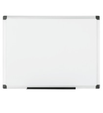 Lavagna magnetica - 100 x 200 cm - superficie in acciao laccato - cornice in alluminio - bianco - Starline