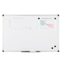 Lavagna magnetica - 60 x 90 cm - bianco - Starline