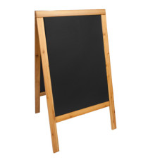 Lavagna Sandwich - cavalletto Teak - 69 x 125 cm - Securit