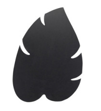 Lavagna Silhouette da parete - 43,8 x 29,6 cm - forma foglia - nero - Securit Lavagna Silhouette da parete - 43,8 x 29,6 cm - forma foglia - nero - Securit