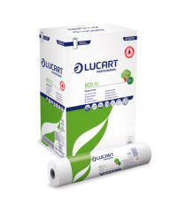 Lenzuolino medico Eco 80 - diametro 14,3 cm - 59 cm x 80 mt - bianco - Lucart