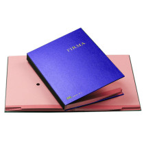 Libro firma - 14 intercalari rinforzati - 24x34 cm - blu - Fraschini