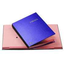 Libro firma - 14 intercalari rinforzati - 24x34 cm - blu - Fraschini