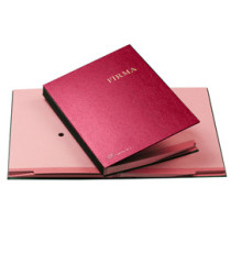 Libro firma - 14 intercalari rinforzati - 24x34 cm - rosso - Fraschini