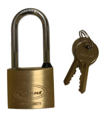 Lucchetto ad arco lungo - 30 mm - acciaio cromato - Metalplus