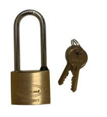 Lucchetto ad arco lungo - 40 mm - acciaio cromato - Metalplus