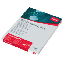 Lucido per stampanti laser color - A4 - 100 micron - Nobo - conf. 50 pezzi