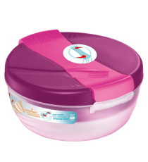 Lunch Bowl Origins - 3 scompartimenti - 19,5 x 18,5 x 9,2 cm - 1,4 L - rosa - Maped