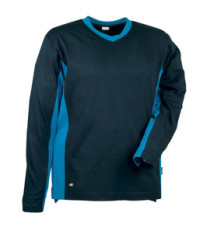 Maglietta Madeira - a maniche lunghe - taglia XL - blu navy/nero - Cofra Maglietta Madeira - a maniche lunghe - taglia XL - blu navy/nero - Cofra