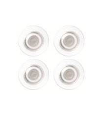 Magneti extraforti - diametro 3,2 cm - trasparente - Nobo - blister 4 pezzi