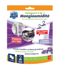 Mangiaumidità appendibile compact 2 in1 - lavanda di provenza - 50 gr - Air Max Mangiaumidità appendibile compact 2 in1 - lavanda di provenza - 50 gr - Air Max