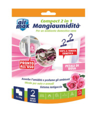 Mangiaumidità appendibile compact 2 in1 - petali di rosa - 50 gr - Air Max Mangiaumidità appendibile compact 2 in1 - petali di rosa - 50 gr - Air Max