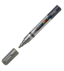 Marcatore a base d'acqua Graduate Mark All  - punta tonda 2mm - argento - Lyra