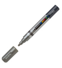 Marcatore a base d'acqua Graduate Mark All  - punta tonda 2mm - argento - Lyra