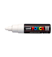 Marcatore a base d'acqua Uni Posca  PC7M - punta tonda large 4,5 mm-5,5mm - bianco - Uni Mitsubishi Marcatore a base d'acqua Uni Posca  PC7M - punta tonda large 4,5 mm-5,5mm - bianco - Uni Mitsubishi