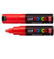 Marcatore a base d'acqua Uni Posca  PC7M - punta tonda large 4,5 mm-5,5mm - rosso - Uni mitsubishi Marcatore a base d'acqua Uni Posca  PC7M - punta tonda large 4,5 mm-5,5mm - rosso - Uni mitsubishi