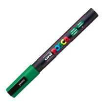 Marcatore a base d'acqua Uni Posca PC3M - punta fine da 0,9mm a 1,3mm  - verde - Uni Mitsubishi Marcatore a base d'acqua Uni Posca PC3M - punta fine da 0,9mm a 1,3mm  - verde - Uni Mitsubishi