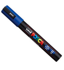Marcatore a base d'acqua Uni Posca PC5M  - punta  tonda media da 1,8mm a 2,5mm - blu - Uni Mitsubishi Marcatore a base d'acqua Uni Posca PC5M  - punta  tonda media da 1,8mm a 2,5mm - blu - Uni Mitsubishi
