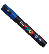 Marcatore a base d'acqua Uni Posca PC5M  - punta  tonda media da 1,8mm a 2,5mm - blu - Uni Mitsubishi Marcatore a base d'acqua Uni Posca PC5M  - punta  tonda media da 1,8mm a 2,5mm - blu - Uni Mitsubishi